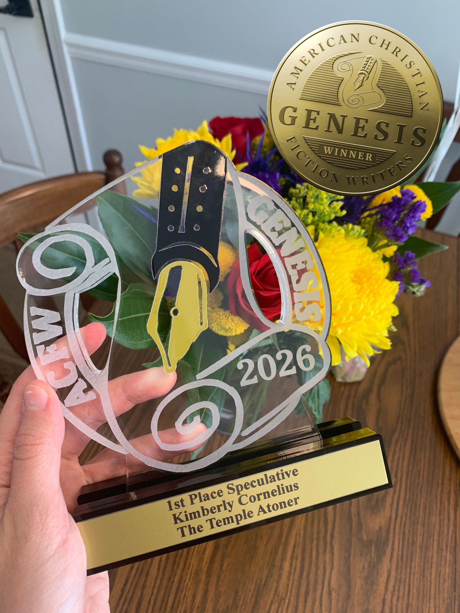 Kimberly Cornelius ACFW Genesis Contest Award